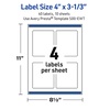 image:imageAvery Printable Rectangle Labels Gold Beads 4 x 313 Glossy White Rectangle Labels Permanent LaserInkjet 40ct Great for Product MerchandisingGold Lace Trim