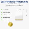 image:imageAvery Printable Rectangle Labels Gold Beads 4 x 313 Glossy White Rectangle Labels Permanent LaserInkjet 40ct Great for Product MerchandisingGold Lace Trim