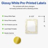 image:imageAvery Printable Rectangle Labels Gold Beads 4 x 313 Glossy White Rectangle Labels Permanent LaserInkjet 40ct Great for Product MerchandisingGold Monstera Leaves