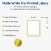 image:imageAvery Printable Rectangle Labels Gold Border Gold Dots 4 x 313 Matte White Rectangle Labels Permanent LaserInkjet 40ct Great for Product MerchandisingMultilined Gold Border