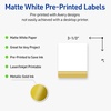 image:imageAvery Printable Rectangle Labels Gold Border Gold Dots 4 x 313 Matte White Rectangle Labels Permanent LaserInkjet 40ct Great for Product MerchandisingDouble Dipped Gold Edge