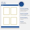 image:imageAvery Printable Rectangle Labels Gold Border Gold Dots 4 x 313 Matte White Rectangle Labels Permanent LaserInkjet 40ct Great for Product MerchandisingMultilined Gold Border