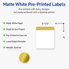 image:imageAvery Printable Rectangle Labels Gold Border Gold Dots 4 x 313 Matte White Rectangle Labels Permanent LaserInkjet 40ct Great for Product MerchandisingDipped Gold Edge