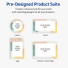 image:imageAvery Printable Rectangle Labels Gold Dots Blue Border 4 x 313 Glossy White Rectangle Labels Permanent LaserInkjet 40ct Great for Product MerchandisingColor Block With Metallic Gold Veins