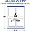 image:imageAvery Printable Rectangle Labels Gold Dots Blue Border 4 x 313 Glossy White Rectangle Labels Permanent LaserInkjet 40ct Great for Product MerchandisingGreen Florals With Gold Dots