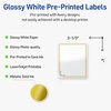 image:imageAvery Printable Rectangle Labels Gold Dots Blue Border 4 x 313 Glossy White Rectangle Labels Permanent LaserInkjet 40ct Great for Product MerchandisingDouble Gold Border With Florals