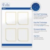 image:imageAvery Printable Rectangle Labels Gold Dots Blue Border 4 x 313 Glossy White Rectangle Labels Permanent LaserInkjet 40ct Great for Product MerchandisingDouble Gold Border With Florals