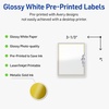 image:imageAvery Printable Rectangle Labels Gold Dots Blue Border 4 x 313 Glossy White Rectangle Labels Permanent LaserInkjet 40ct Great for Product MerchandisingGold  Navy Border With Florals