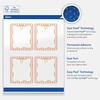 image:imageAvery Printable Rectangle Labels Gold Dots Blue Border 4 x 313 Glossy White Rectangle Labels Permanent LaserInkjet 40ct Great for Product MerchandisingPink Stripes With Metallic Gold Bow