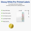 image:imageAvery Printable Rectangle Labels Gold Dots Blue Border 4 x 313 Glossy White Rectangle Labels Permanent LaserInkjet 40ct Great for Product MerchandisingWatercolors With Gold Ginkgo Leaves