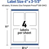 image:imageAvery Printable Rectangle Labels Gold Dots Blue Border 4 x 313 Glossy White Rectangle Labels Permanent LaserInkjet 40ct Great for Product MerchandisingBlue Border With Gold Dots