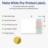 image:imageAvery Printable Rectangle Labels Gold Dots Green Florals 2 x 3 Matte White Rectangle Labels Permanent LaserInkjet 80ct Great for Product MerchandisingWatercolors With Gold Ginkgo Leaves