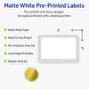 image:imageAvery Printable Rectangle Labels Gold Dots Green Florals 2 x 3 Matte White Rectangle Labels Permanent LaserInkjet 80ct Great for Product MerchandisingBlue Border With Gold Dots