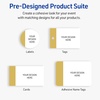 image:imageAvery Printable Rectangle Labels Gold DoubleDipped Edge 2 x 3 Matte White Rectangle Labels Permanent LaserInkjet 80ct Great for Product MerchandisingDipped Gold Edge