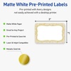image:imageAvery Printable Rectangle Labels Gold DoubleDipped Edge 2 x 3 Matte White Rectangle Labels Permanent LaserInkjet 80ct Great for Product MerchandisingFlourished Metallic Gold Florals