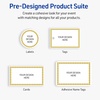image:imageAvery Printable Rectangle Labels Gold DoubleDipped Edge 2 x 3 Matte White Rectangle Labels Permanent LaserInkjet 80ct Great for Product MerchandisingGold Beads