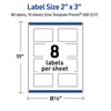 image:imageAvery Printable Rectangle Labels Gold DoubleDipped Edge 2 x 3 Matte White Rectangle Labels Permanent LaserInkjet 80ct Great for Product MerchandisingGold Beads
