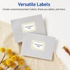 image:imageAvery Printable Rectangle Labels Gold DoubleDipped Edge 2 x 3 Matte White Rectangle Labels Permanent LaserInkjet 80ct Great for Product MerchandisingGold Monstera Leaves