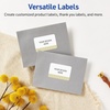 image:imageAvery Printable Rectangle Labels Gold DoubleDipped Edge 2 x 3 Matte White Rectangle Labels Permanent LaserInkjet 80ct Great for Product MerchandisingGold Lace Trim