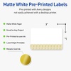 image:imageAvery Printable Rectangle Labels Gold DoubleDipped Edge 2 x 3 Matte White Rectangle Labels Permanent LaserInkjet 80ct Great for Product MerchandisingGold Lace Trim