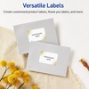 image:imageAvery Printable Rectangle Labels Gold DoubleDipped Edge 2 x 3 Matte White Rectangle Labels Permanent LaserInkjet 80ct Great for Product MerchandisingGold Blush