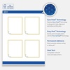 image:imageAvery Printable Rectangle Labels Gold amp Navy Border Florals 4 x 313 Matte White Rectangle Labels Permanent LaserInkjet 40ct Great for Product MerchandisingDouble Gold Border With Florals