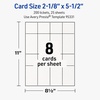 image:imageAvery Printable Rectangle Tickets 218 x 55 Textured Matte White Laser amp Inkjet Compatible 80 Total Great for Product Branding Marketing and More200 Cards