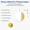 image:imageAvery Printable Round Labels Sure Feed Technology Gold Beads Design 2 Diameter Glossy White Permanent Adhesive LaserInkjet 120 Total Great for Product MerchandisingDouble Dipped Gold Edge