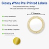 image:imageAvery Printable Round Labels Sure Feed Technology Gold Beads Design 2 Diameter Glossy White Permanent Adhesive LaserInkjet 120 Total Great for Product MerchandisingArched Metallic Gold Florals