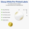 image:imageAvery Printable Round Labels Sure Feed Technology Gold Beads Design 2 Diameter Glossy White Permanent Adhesive LaserInkjet 120 Total Great for Product MerchandisingGold Blush
