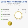 image:imageAvery Printable Round Labels Sure Feed Technology Gold Beads Design 2 Diameter Glossy White Permanent Adhesive LaserInkjet 120 Total Great for Product MerchandisingGold Beads