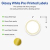 image:imageAvery Printable Round Labels Sure Feed Technology Gold Beads Design 2 Diameter Glossy White Permanent Adhesive LaserInkjet 120 Total Great for Product MerchandisingGold Border With Gold Dots