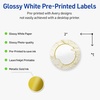 image:imageAvery Printable Round Labels Sure Feed Technology Gold Beads Design 2 Diameter Glossy White Permanent Adhesive LaserInkjet 120 Total Great for Product MerchandisingGold Monstera Leaves