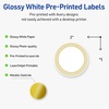 image:imageAvery Printable Round Labels Sure Feed Technology Gold Beads Design 2 Diameter Glossy White Permanent Adhesive LaserInkjet 120 Total Great for Product MerchandisingMultilined Gold Border