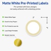 image:imageAvery Printable Round Labels Sure Feed Technology Gold Dots Edge Design 2 Diameter Matte White Permanent Labels LaserInkjet 120 Total Great for Product MerchandisingMultilined Gold Border