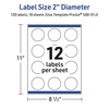 image:imageAvery Printable Round Labels Sure Feed Technology Gold Dots Edge Design 2 Diameter Matte White Permanent Labels LaserInkjet 120 Total Great for Product MerchandisingGold Beads