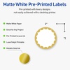 image:imageAvery Printable Round Labels Sure Feed Technology Gold Dots Edge Design 2 Diameter Matte White Permanent Labels LaserInkjet 120 Total Great for Product MerchandisingGold Dots Edge
