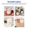 image:imageAvery Printable Round Labels Sure Feed Technology Gold Dots Edge Design 2 Diameter Matte White Permanent Labels LaserInkjet 120 Total Great for Product MerchandisingGold Border With Gold Dots
