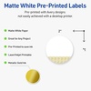image:imageAvery Printable Round Labels Sure Feed Technology Gold Dots Edge Design 2 Diameter Matte White Permanent Labels LaserInkjet 120 Total Great for Product MerchandisingGold Lace Trim