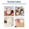 image:imageAvery Printable Round Labels Sure Feed Technology Gold Dots Edge Design 2 Diameter Matte White Permanent Labels LaserInkjet 120 Total Great for Product MerchandisingGold Beads