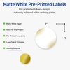 image:imageAvery Printable Round Labels Sure Feed Technology Gold Dots Edge Design 2 Diameter Matte White Permanent Labels LaserInkjet 120 Total Great for Product MerchandisingGold Blush