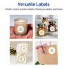 image:imageAvery Printable Round Labels Sure Feed Technology Gold Dots Edge Design 2 Diameter Matte White Permanent Labels LaserInkjet 120 Total Great for Product MerchandisingGold Dots Edge