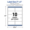 image:imageAvery Printable Shipping Labels 2 x 4 Matte White with Gold MultiLined Border Permanent Adhesive Laser amp Inkjet Compatible 10 Total Great for Shipping Branding and WeddingsGold Border With Gold Dots