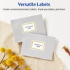image:imageAvery Printable Shipping Labels 2 x 4 Matte White with Gold MultiLined Border Permanent Adhesive Laser amp Inkjet Compatible 10 Total Great for Shipping Branding and WeddingsGold Beads