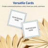image:imageAvery Printable Square Cards Gold Dots Green Florals 2 x 2 Matte White Square Cards LaserInkjet 120ct Great for Business PromotionBlue Border with Gold Dots