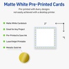 image:imageAvery Printable Square Cards Gold Dots Green Florals 2 x 2 Matte White Square Cards LaserInkjet 120ct Great for Business PromotionBlue Border with Gold Dots