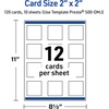 image:imageAvery Printable Square Cards Gold Dots Green Florals 2 x 2 Matte White Square Cards LaserInkjet 120ct Great for Business PromotionBlue Border with Gold Dots