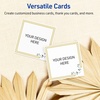 image:imageAvery Printable Square Cards Gold Dots Green Florals 2 x 2 Matte White Square Cards LaserInkjet 120ct Great for Business PromotionDouble Gold Border with Florals