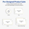 image:imageAvery Printable Square Cards Gold Dots Green Florals 2 x 2 Matte White Square Cards LaserInkjet 120ct Great for Business PromotionGreen Florals with Gold Dots
