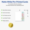 image:imageAvery Printable Square Cards Gold Dots Green Florals 2 x 2 Matte White Square Cards LaserInkjet 120ct Great for Business PromotionWatercolors with Gold Ginkgo Leaves